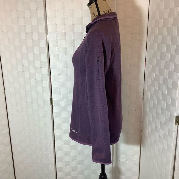 Eddie Bauer purple fleece sweatshirt size small - Picture 5 of 7